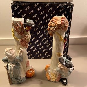 Fitz and Floyd Pilgrim’s Progress candleholders